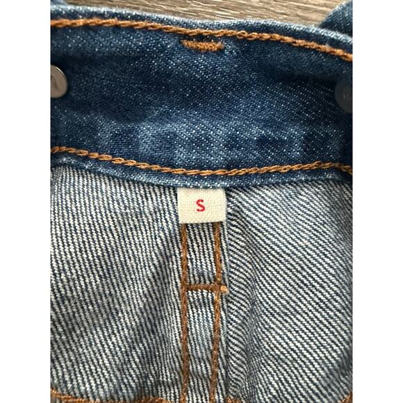 Levi's Womens Denim Bibs Straight Leg Jean Baggy Boyfriend Style Overalls Size S - Picture 5 of 12